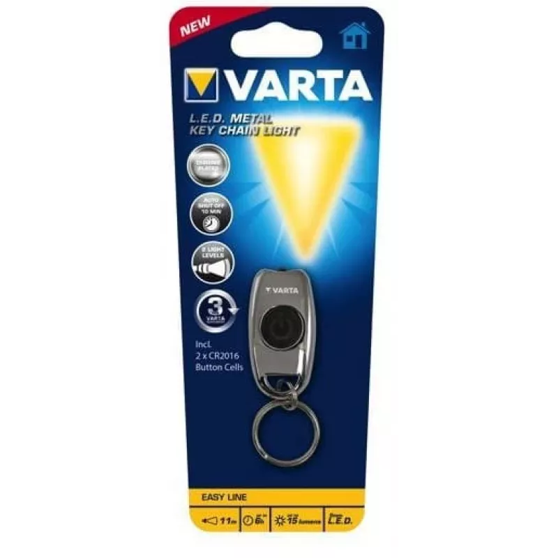 Keychain flashlight Varta L.E.D. METAL KEY CHAIN LIGHT