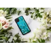 Protective smartphone case iKins for iPhone 11 Pro Max — Almond Blossom Black