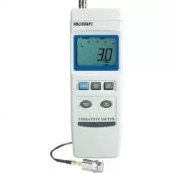 Voltcraft VBM-100 Vibrations-Measuring Instrument, Data Logger ± 5 % 0.5 - 199.9 mm/s, 0.05 - 19.9 cm/s, 0.02 -