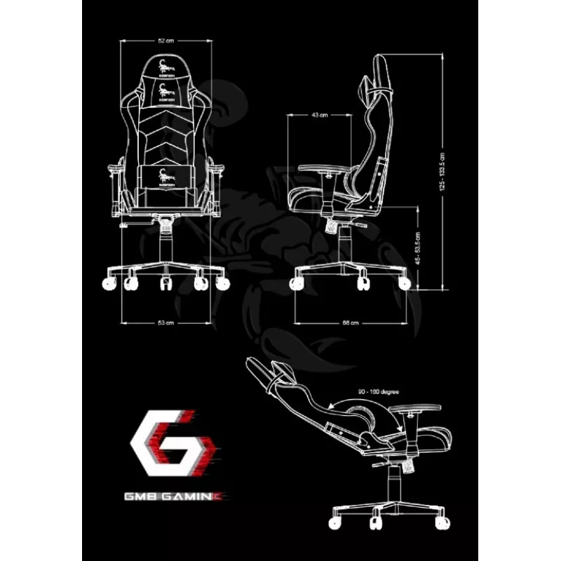 PC gaming chair Gembird GC-SCORPION-01X