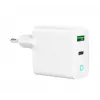 Alimentator Retea 220V GEMBIRD, Universal, 1 X USB Type-C D 20W, 1 X USB-a 3.0 QC 18W, Indicator LED, White