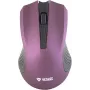 2.4GHz optical symmetrical wireless mouse, 3 buttons, Purple