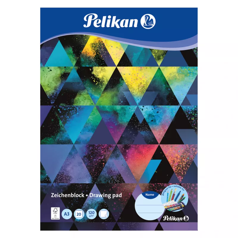 Cardboard Pelikan 236799 20 sheets 120 g/m² A3