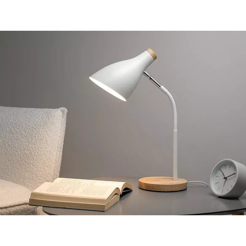 Table lamp Borland TRAOSW47235 white — desk lighting, compact design