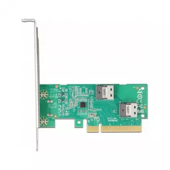 DeLOCK PCI Express 4.0 x8 Card to 2 x internal SFF-8654 4i NVMe Low Profile