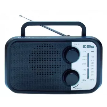 Portable radio Eltra DANA black — FM/AM receiver, compact design
