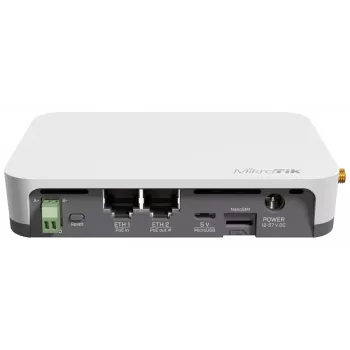 Gateway/controller MikroTik KNOT LR8G — Single-band 2.4 GHz, 100 Mbit/s Ethernet, QCA9531 650 MHz, RS-485, NanoSIM