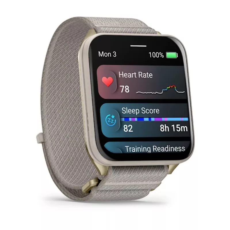 Smartwatch GARMIN Venu X1 — 5.08 cm (2 inch) AMOLED 448×486 px, Touchscreen, Wi‑Fi, GPS, Nylon band, 34 g