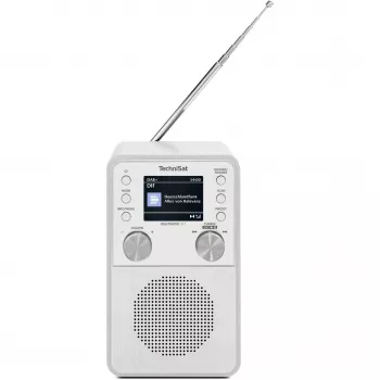 Digital radio TECHNISAT DigitRadio 317 White — FM and DAB+ reception, compact tabletop design