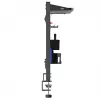 Ergo Office desk divider / organizer, max load 10kg, white board, width 1116mm, black, ER-301 B