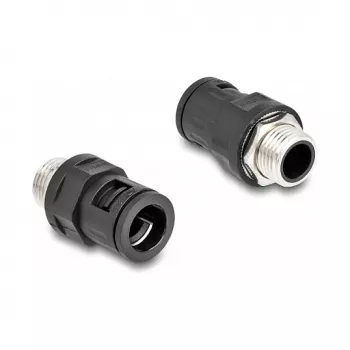 Conduit coupling DeLOCK 60453 M16 black 2 pieces brass