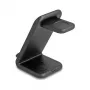 DELOCK 66941 Wireless Charger 3-in-1 for Smartphone Smartwatch Headphones USB Type-C 15W Indoor Black