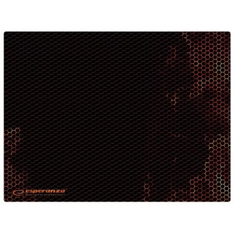 Gaming mouse pad ESPERANZA EGP103R — fabric, 400×300 mm, 3 mm thickness, patterned surface, non-slip base, black
