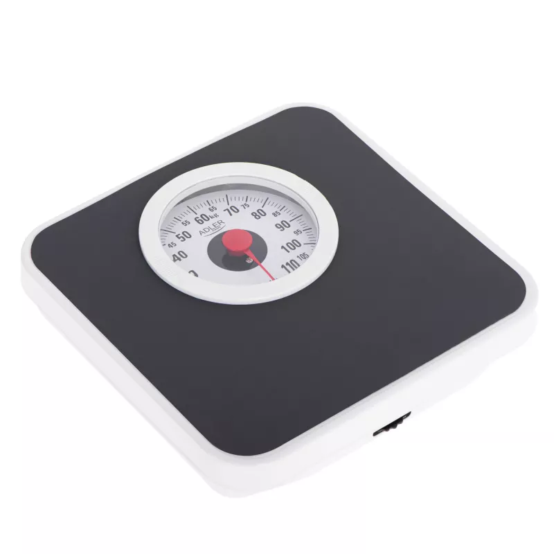 Mechanical Bathroom Scale Adler AD 8178 — max 120 kg, accuracy 1 kg, black