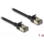 Network Cable DeLOCK RJ45 Cat.8.1 F/FTP Slim Pro 1m Black