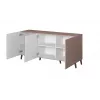 Chest of drawers cama meble Cama Nova 155×40×72 cm, pink matte, MDF frame