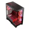 PC case MODECOM Volcano SPACE APEX ARGB Midi Tower, tempered glass, USB-C, supports ATX/microATX/Mini-ITX, GPU up to 430 mm, CPU cooler up to 180 mm