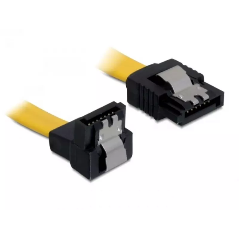 SATA Cable Male/Male DeLOCK 0.3m Yellow 82806