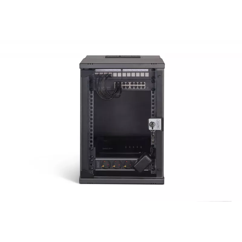 DIGITUS SOHO Pro Network Set, 254 mm (10 inch) - 9U, 315 x 300 mm (W x D)