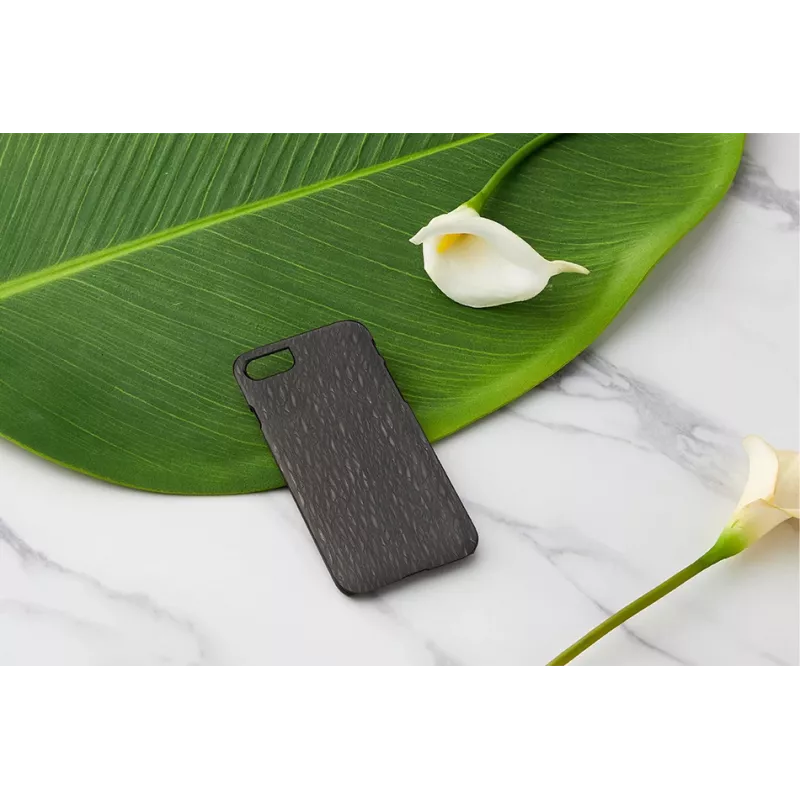 Phone case man and wood for iPhone 7/8 — black Carvalho