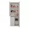 Bathroom Cabinet Nel DD 1K Basket Casmere Colour Long Doors