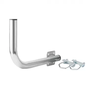 Extralink Left balcony handle B300 with u-bolts M8 steel galvanized