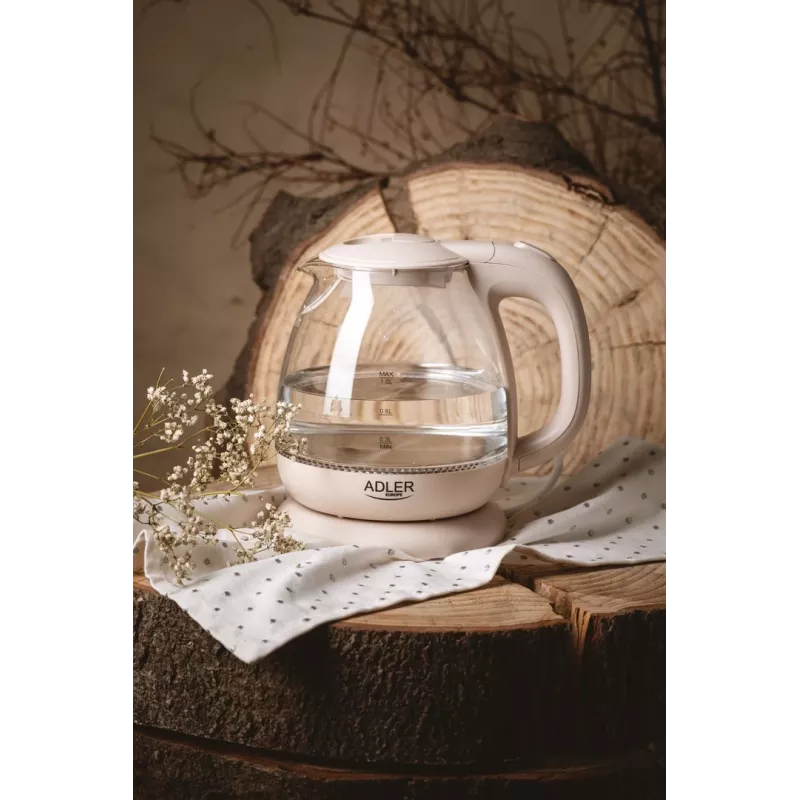 Electric kettle Adler AD 1283C 1 L 900 W Cream
