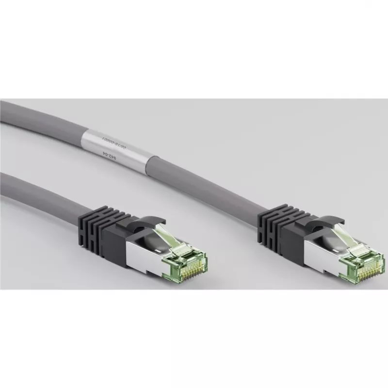 Goobay CAT 8.1 Patch Cable, S/FTP (PiMF), Grey, 3 m - LSZH Halogen-Free, Copper AWG 24 (55138)
