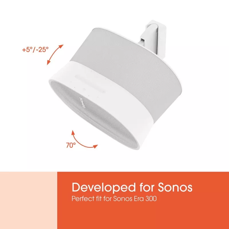 Vogels Wall mount | Speaker Wall Mount for Sonos Era 300 | Tilt, rotate | Maximum weight (capacity) 7 kg | White
