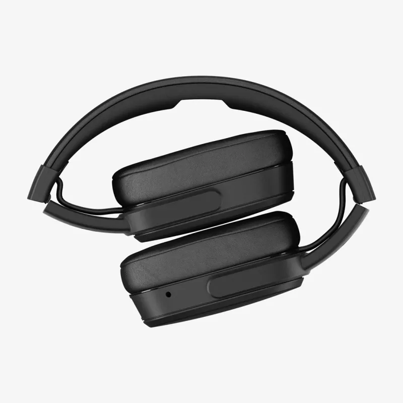 Headset Skullcandy Crusher Wireless — black, binaural circumaural, Bluetooth & 3.5 mm, foldable, 40 h battery