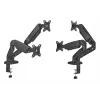 Monitor Arm up up Economical Interactive Counterbalance Dual Monitor Arm Matte Black VESA 75x75/100x100