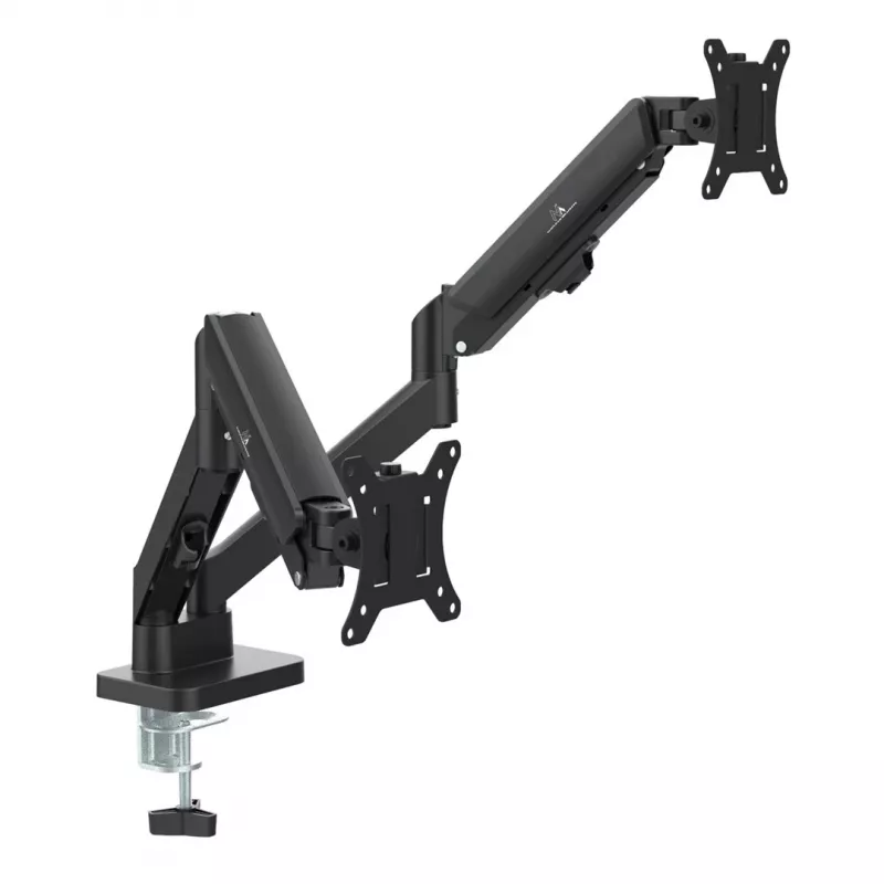 Maclean 2 monitor mount, gas spring, 17-32, 2-10kg, black, MC-134