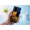 Phone case iKins for Samsung Galaxy S20 Ultra — black, model 'Cafe Terrace'