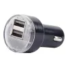 Car charger Gembird EG-U2C2A-CAR-02, 12–24V input, 5V/2.1A output, 2× USB 2.0, black