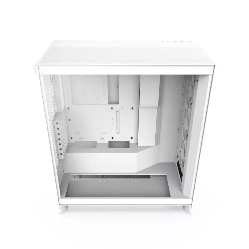 PC Case NZXT H7 Flow RGB Midi Tower White — Tempered Glass, EATX, Front 3×120mm, USB-C