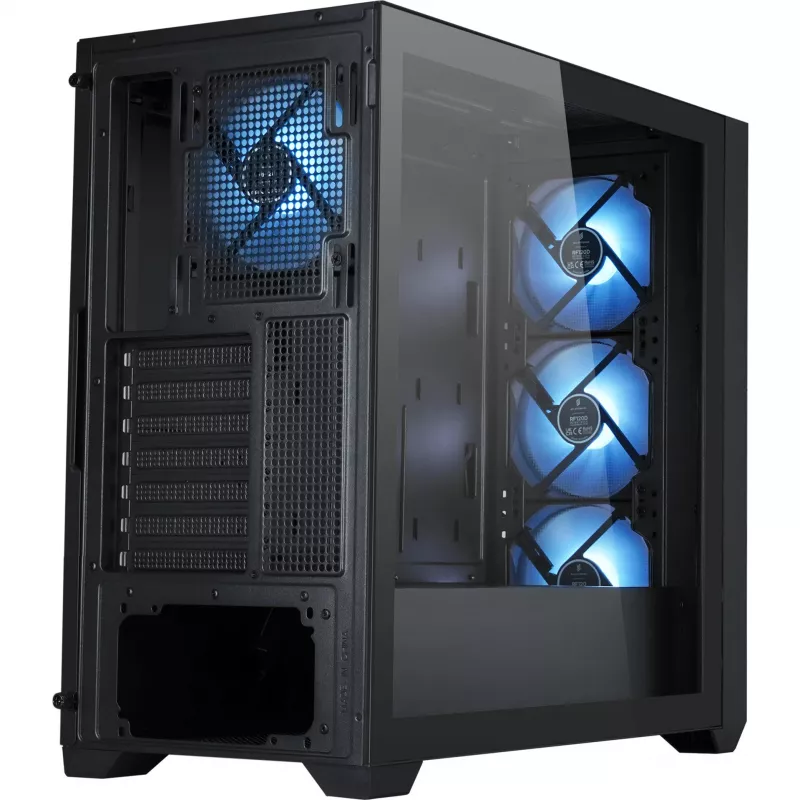 PC case Silentware Flow 110 A-RGB Black — mid-tower chassis, tempered glass side panel