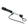 Flashlight Ledlenser P3R Black — rechargeable compact LED keyring light