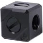Alphacool Eiszapfen Connection Terminal 5-Fach G1/4 IG - Black Acetal (17556)