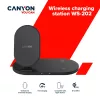 Charger Wireless Dock 2in1 QI 10W/USB-C/LED black