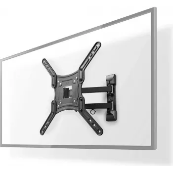 Nedis TVWM1530BK - 100 x 100 mm - 400 x 400 mm - 0 - 20° - 180° - acrylonitrile butadiene styrene (ABS) - Steel - Black (TVWM1530BK)