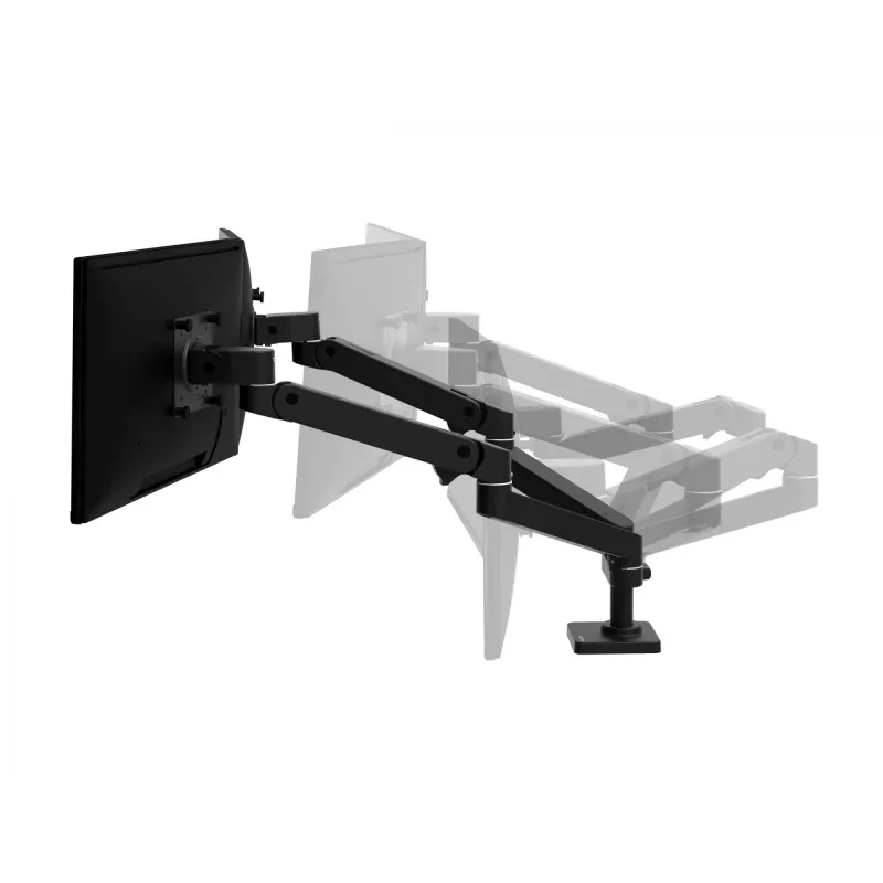 Ergotron LX Pro - Mounting Kit (Doppelarm) - modular - for 2 LCD-Displays - side-by-side - Aluminium - Black - Screen Size: to 68,6 cm (to 27 inch) (45-686-292)