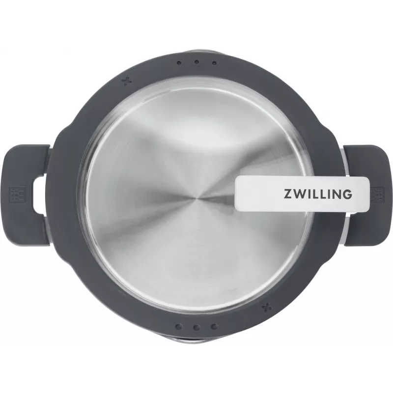 ZWILLING stainless steel pan set SIMPLIFY 5 pcs — dishwasher & oven safe, glass lids, suitable for ceramic hobs