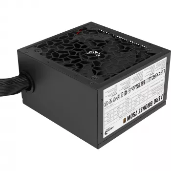 Power supply AEROCOOL AERO BRONZE 750W APFC (V.2 2025) – 750W output, APFC