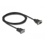 DeLOCK Serial Cable RS-232 D-Sub9 male to female 2 m Black