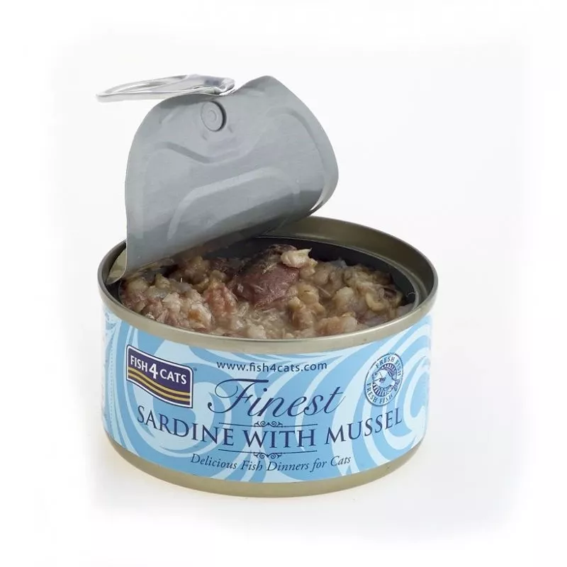 FISH4CATS Sardine with mussel - wet cat food - 70g