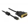 Video cable adapter DeLOCK 83585 Micro-HDMI to DVI-D 1m