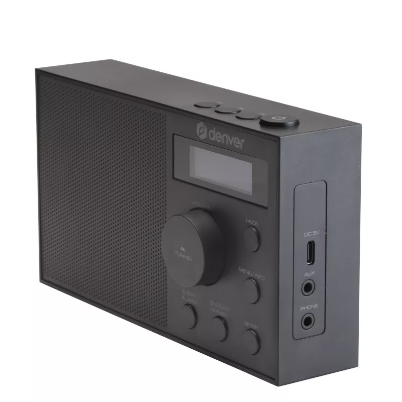 Radio DENVER DAB-51B — DAB+/FM/AM compact digital radio, black