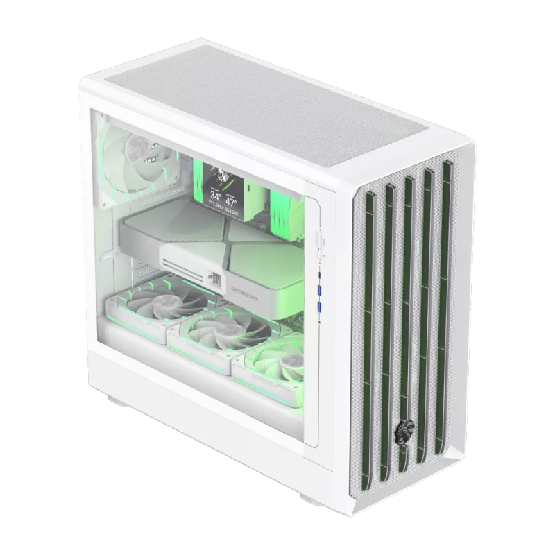 Gamemax Case | CLAW 460 WH | White | Mid-Tower | Power supply included No