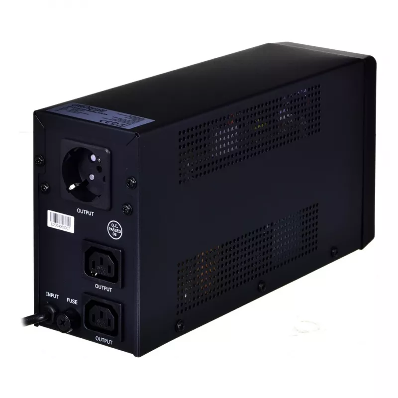 Uninterruptible power supply ENERGENIE EG-UPS-031 Line-Interactive 0.65 kVA 390 W 2x C13 outlets, 7 Ah VRLA