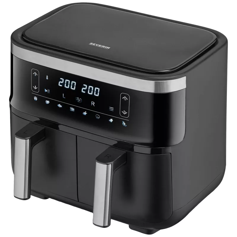 Hot air fryer Severin FR 2453 Double 3.25 L 2850 W Black Silver